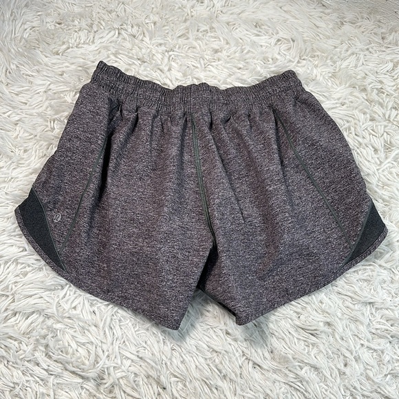 Lululemon Hotty Hot Short II *Long 4" Heather Lux Multi Black / Heathered Black - Picture 4 of 6